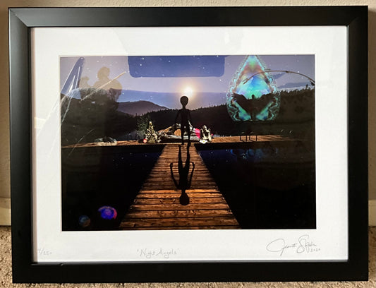 “Night Angels” - 1st Edition Print 4/250 14”x18” Framed and Matted