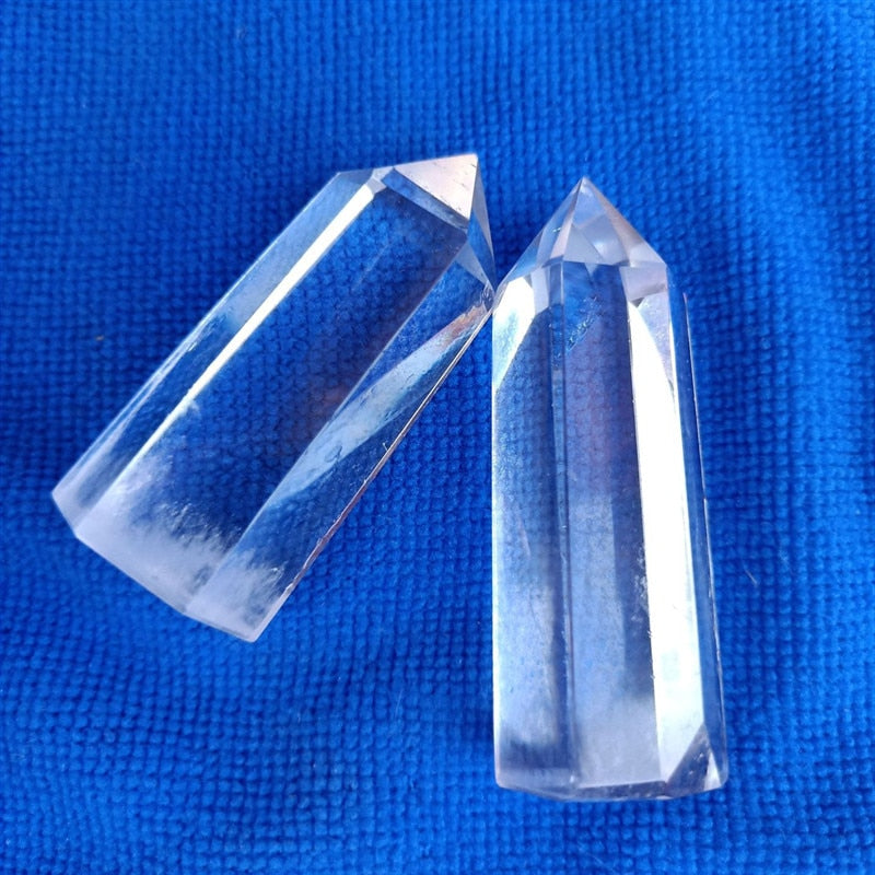 100% Natural White Fluorite Crystal Quartz Crystals Stones Point Healing Hexagonal Wand Treatment Wicca Meditation