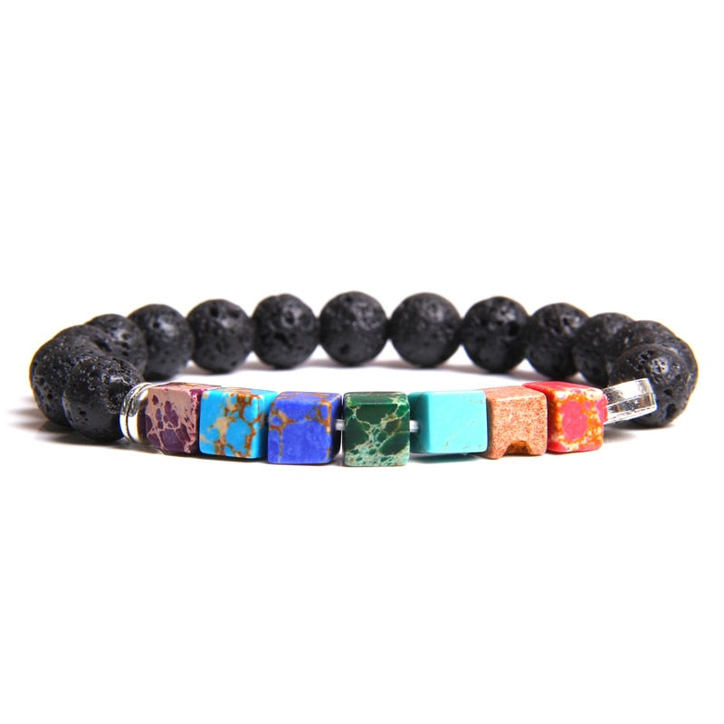 Black Onyx Bracelets Unisex Natural 8mm Chakra Stone Beads Bracelet For Reiki Prayer Health Balance - Bracelet Jewelry