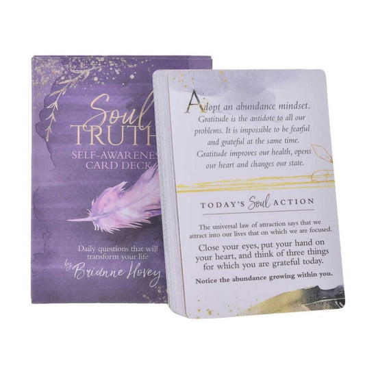 NEW Soul Truth Self-Awareness Card Deck Daily Questions That Will Transform Your Life Tarot Oracle Cards w/PDF Guidebook