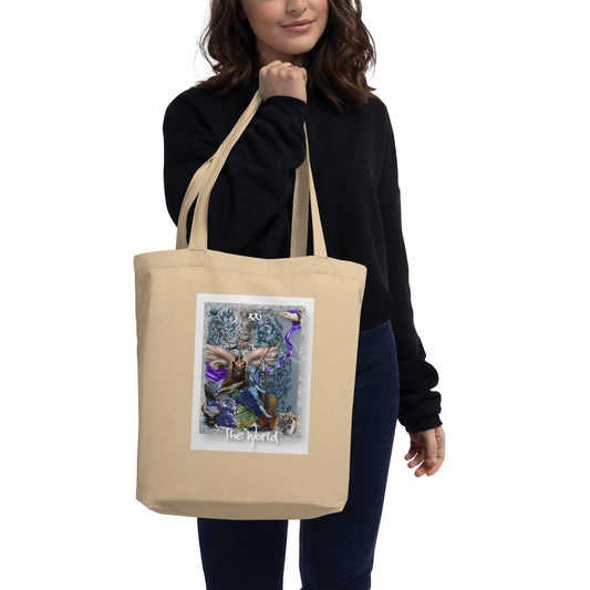 The World - Custom Design - Beacon of Hope and Light Artworks - Eco Tote Bag