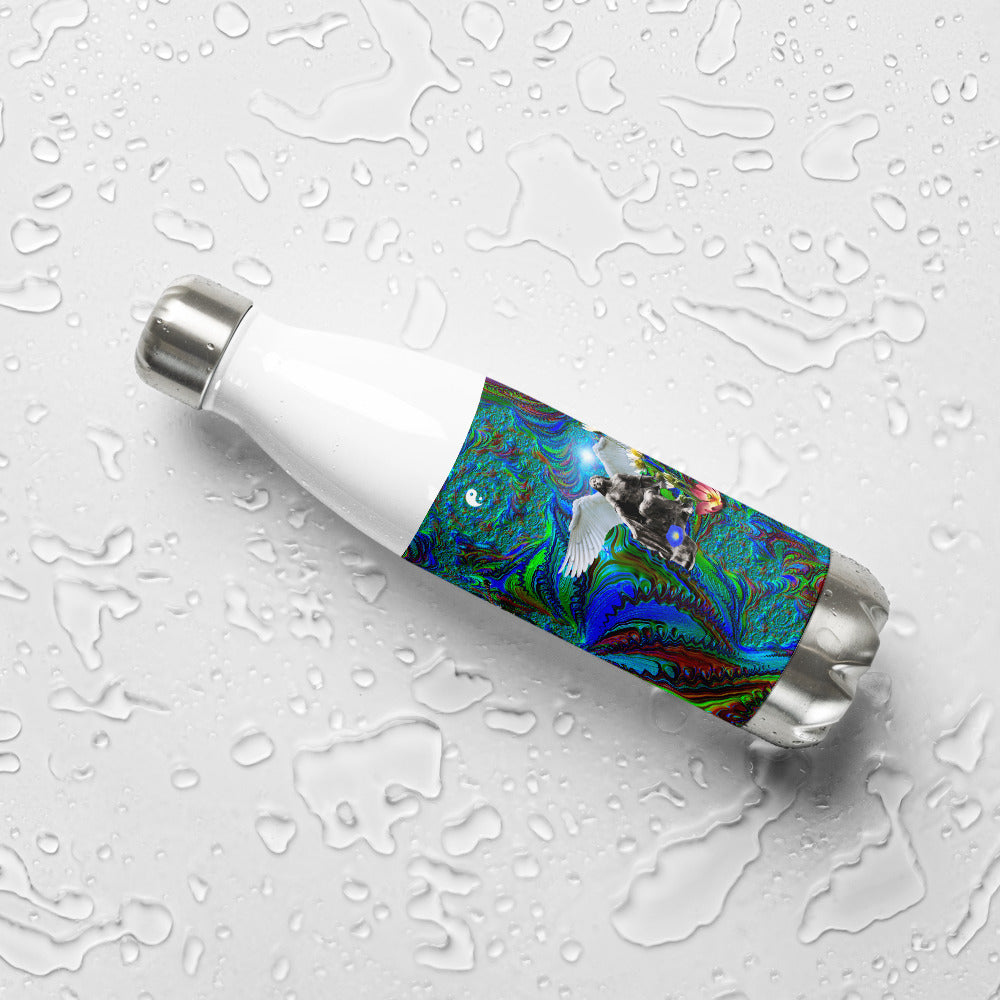 Stainless Steel Water Bottle  - Beacon of Hope and Light Design 3