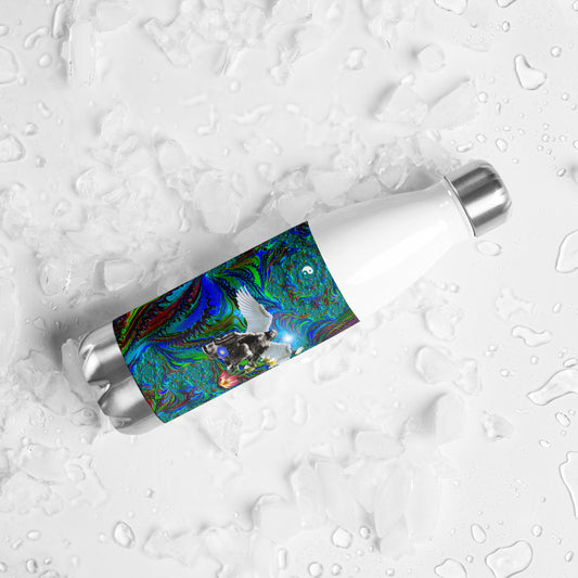 Stainless Steel Water Bottle  - Beacon of Hope and Light Design 3