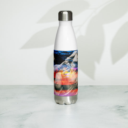 Stainless Steel Water Bottle  - Beacon of Hope and Light Design 4