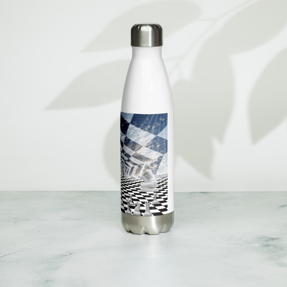 Stainless Steel Water Bottle  - Beacon of Hope and Light Design 6
