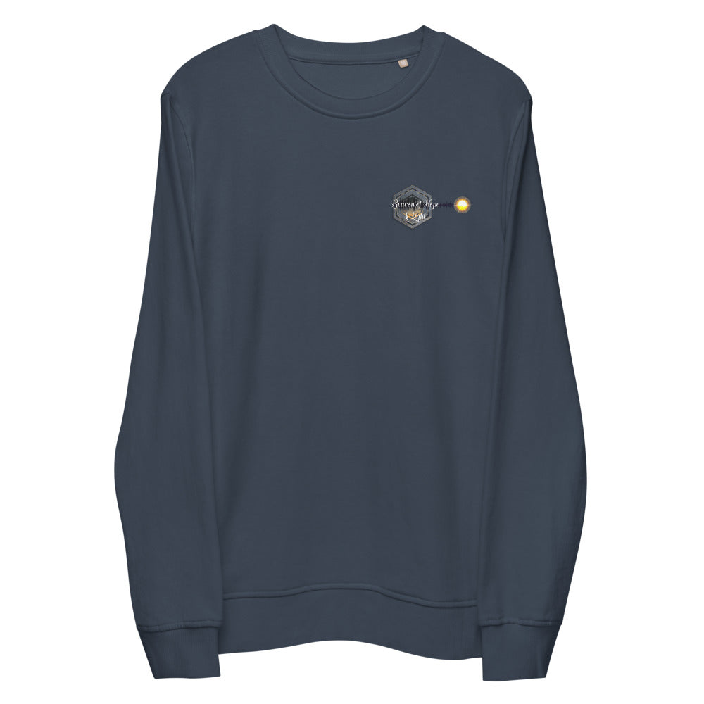 Unisex Organic Sweatshirt  - Custom Design - Beacon of Hope and Light Artworks